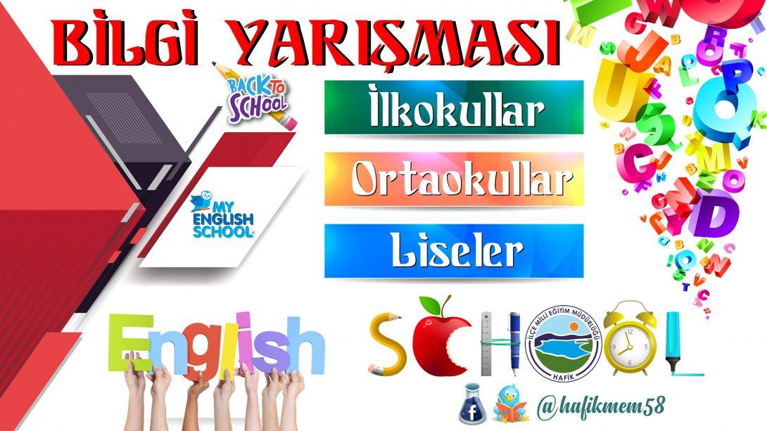 Ortaokullar Arası İngilizce Bilgi Yarışması Sonuçlandı