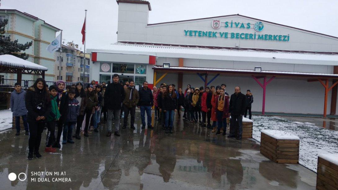 Atatürk Ortaokulu Öğrencilerimiz Sivas Yetenek ve Beceri Merkezini Ziyaret Etti.
