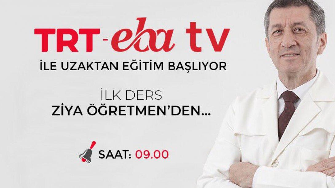TRT - EBA TV İle Uzaktan Eğitim Başlıyor 